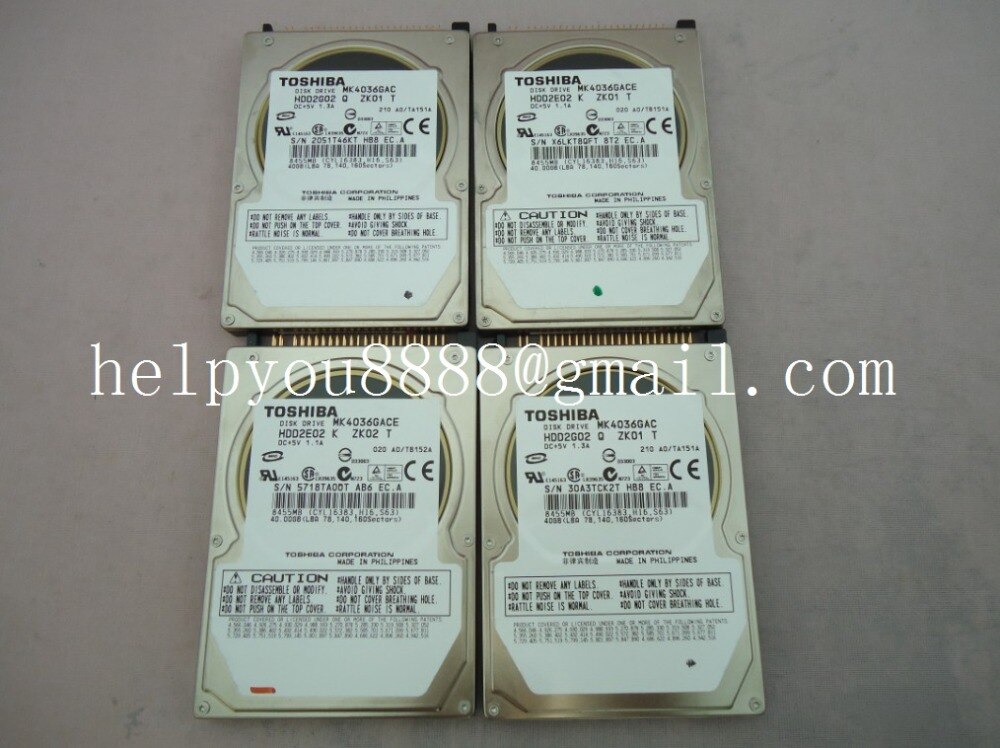 Unidad de disco MK4036GAC MK4036GACE de , HDD2E02 2G02 DC + 5V 1.3A/1.1A 40GB 8455MB para sistema de navegación de carro HDD mercedes-benz