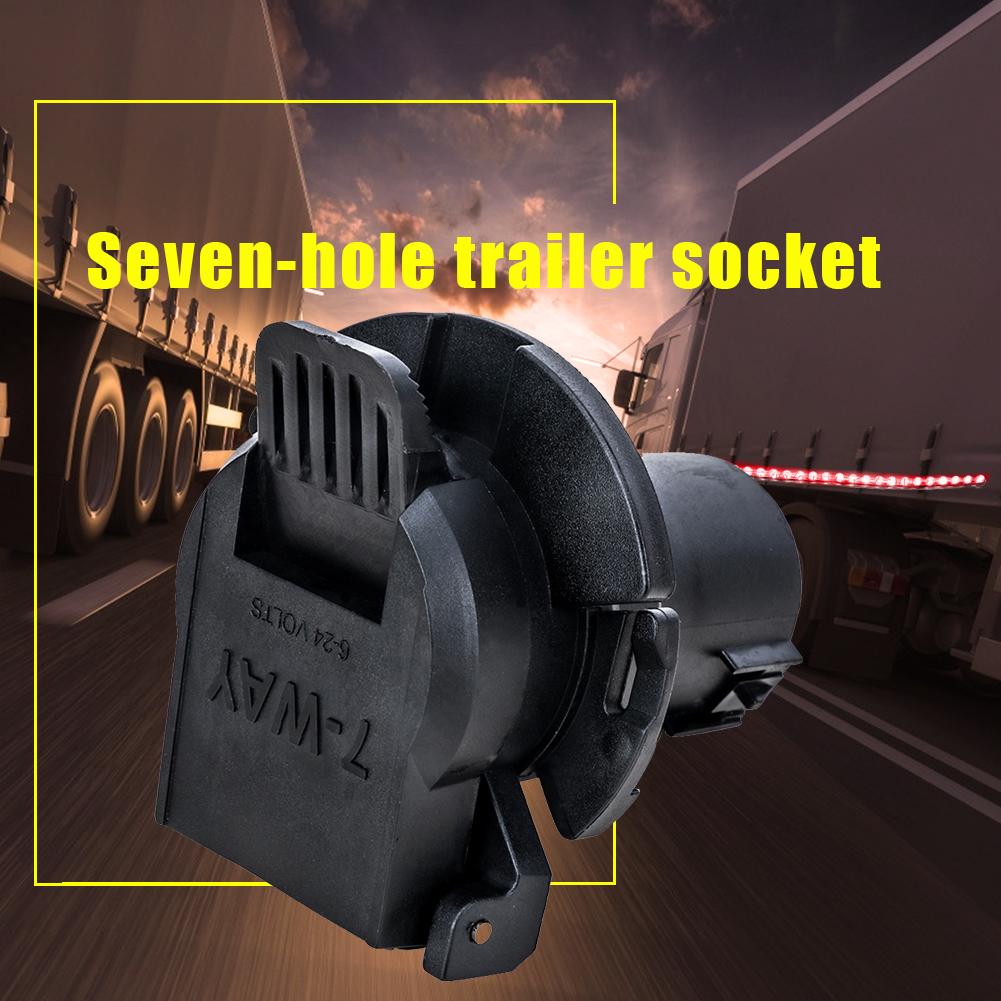 TIROL Vehicle-Side Trailer Socket 7 Pin RV Blade Style Adapter Connector