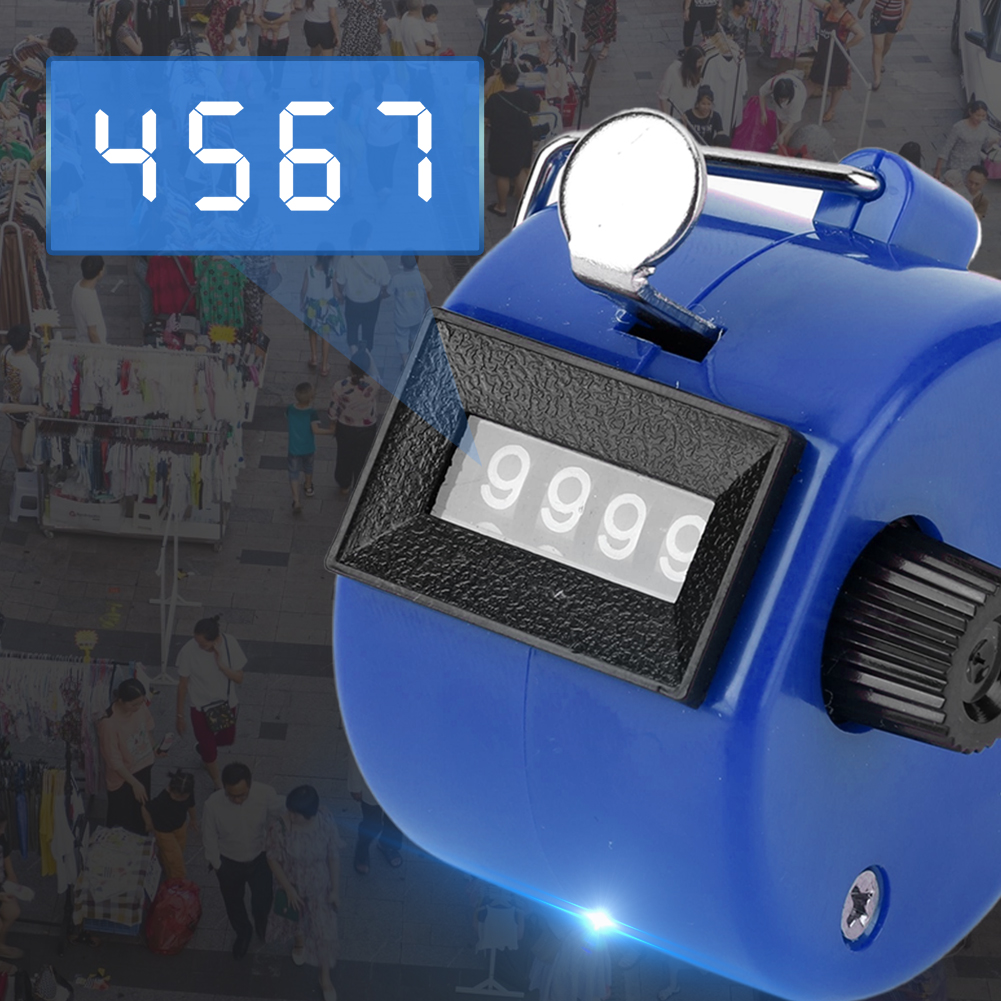Handheld Tally Counter Hand Mechanical Counters Clickers Pitch Counter for Counting Knitting Coaching Golf Fishing