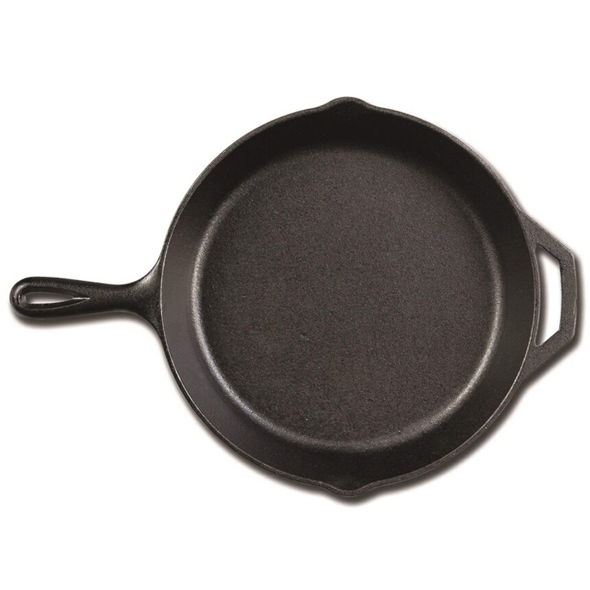 Kitchen Stovetop Oven Use Pre-seasoned Cast Iron Skillet with Silicone Handle Holder