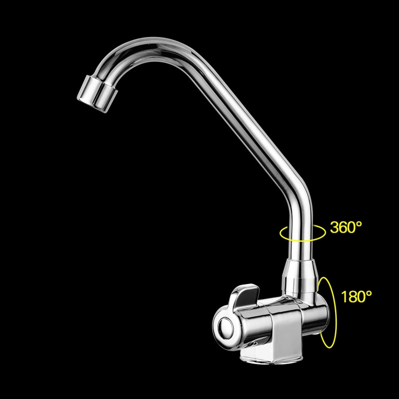 Wasserhahn Mit Kippschalter 12 V – Für Boote & Wohnmobile, 360° Drehbar, Zinklegierung & Edelstahl