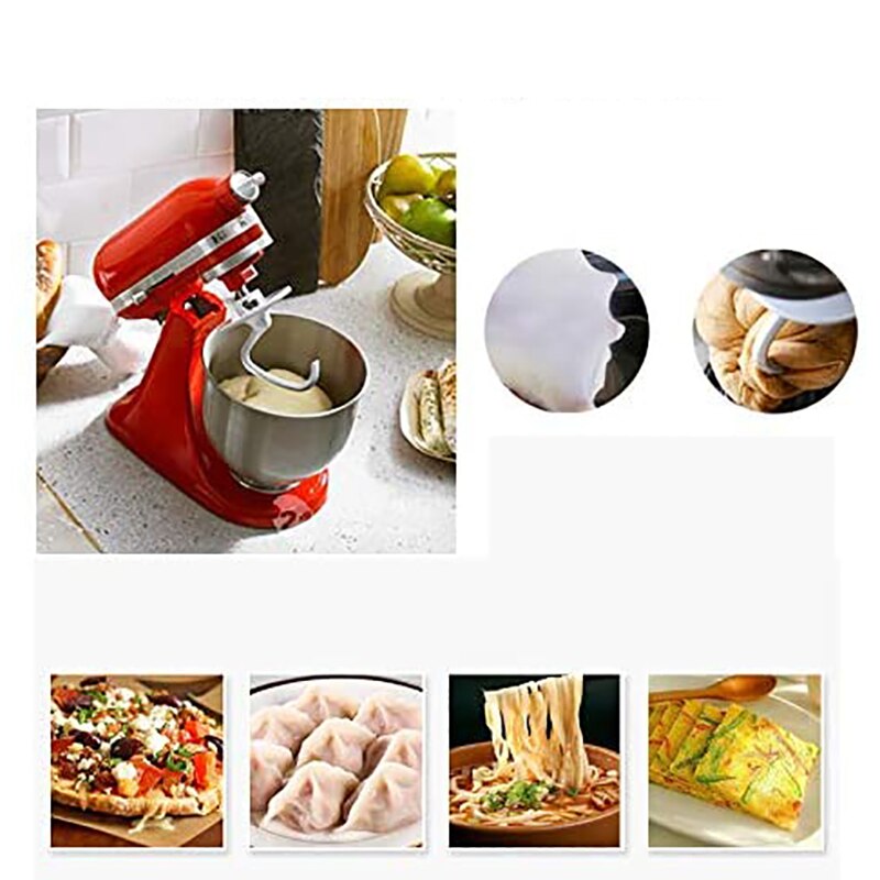 Spiral Coated Metal Dough Hook and Dough Hook Mixing Head for K45DH K45 Inclined Bench Mixer,Bread Hook Attachment