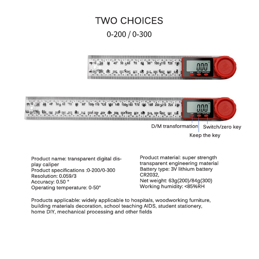 Goniometer Square Ruler Digital Angle Meter Contour Goniome Electronic Protractor Measuring Tool Carpenter Finder Inclincometer