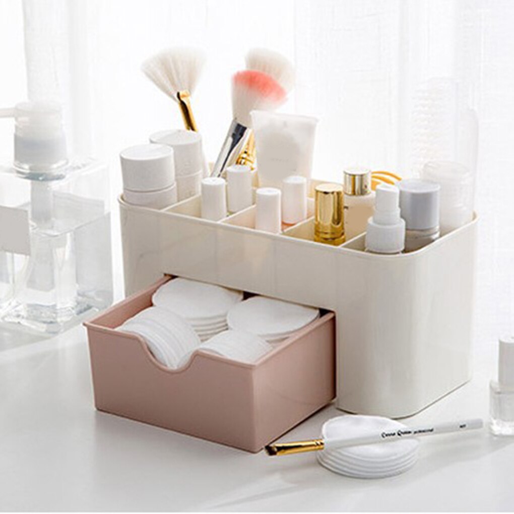 Portable Cosmetic Box with Drawers Storage Boxes Multifunction Desktop Plastic Jewellery Box Save Place