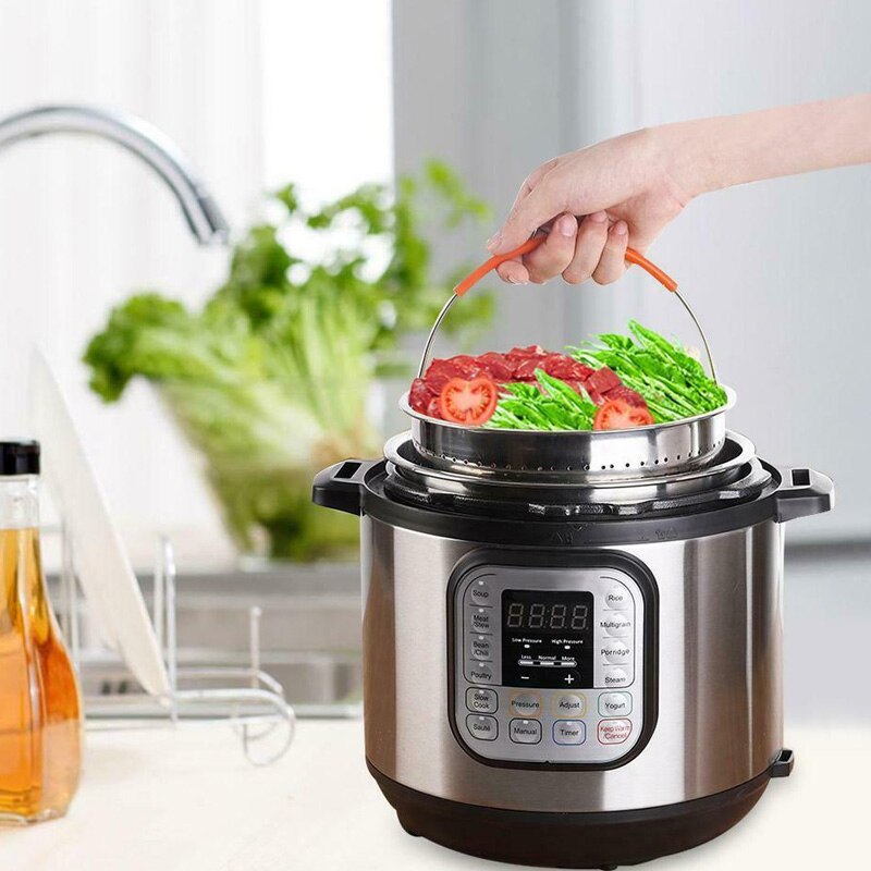 Vaporizador de acero inoxidable, cesta para vegetales escurridor, olla a presión, herramienta de cocina para el hogar LBShipping