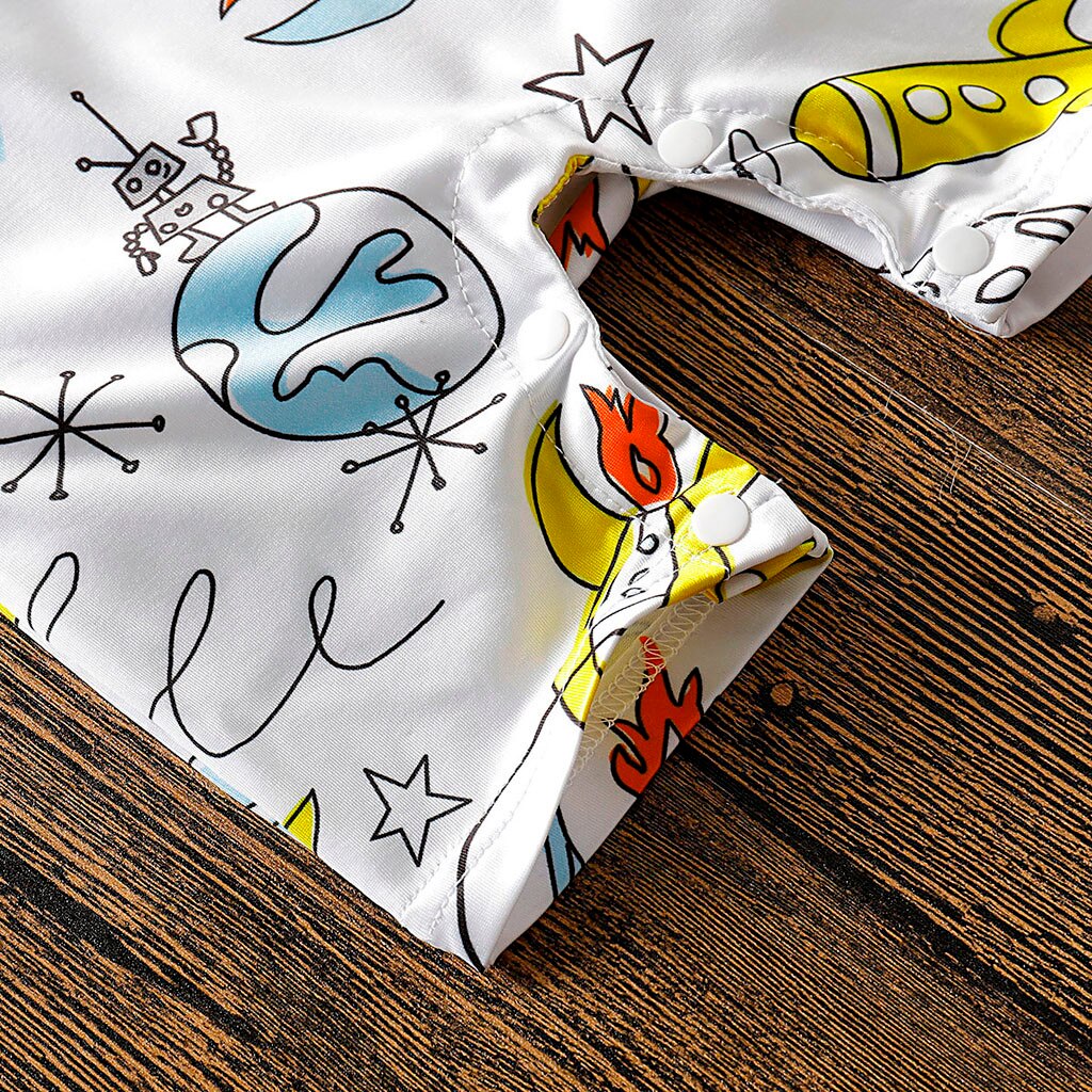 Baby Kleding Baby Baby Meisjes Jongens Cartoon Print Romper Jumpsuit Zomer Kleding Для Новорожденных