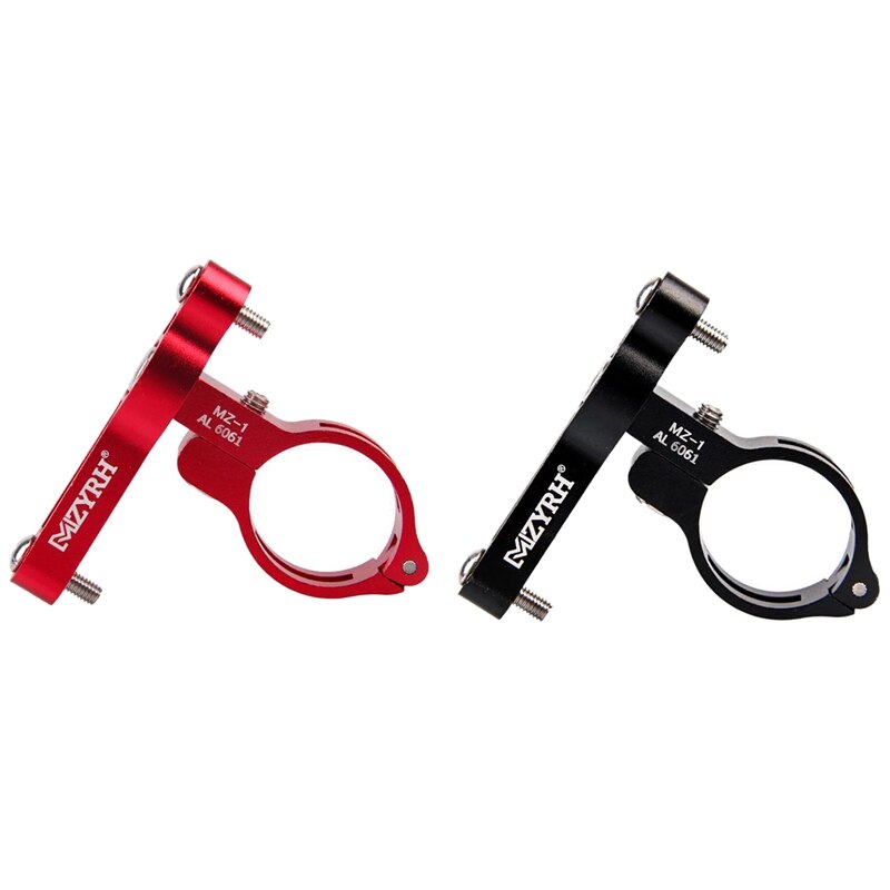 2x MZYRH vélo bouteille d'eau pince boulon Cage Support adaptateur vtt vélo de route vélo Support Transition prise, rouge & noir