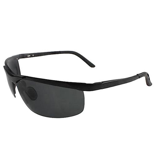 Men's Cool Police Metal Frame Polarized Sunglasses Driving Glasses: Black