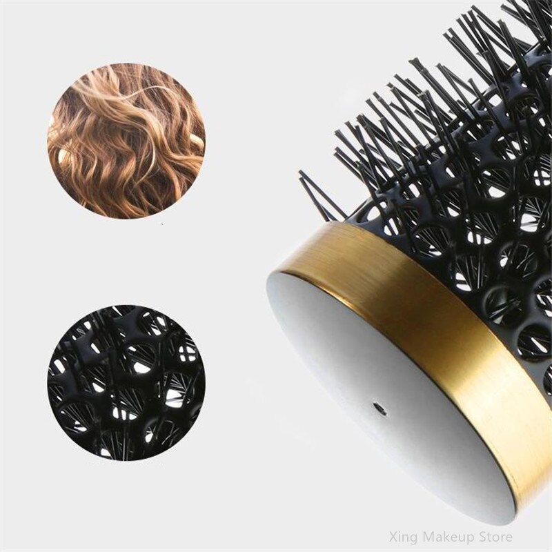 Cepillos de peluquería profesionales, 8 tamaños, resistentes a altas temperaturas, cerámica, hierro, peine redondo, de Peinado Herramienta, n. ° 30