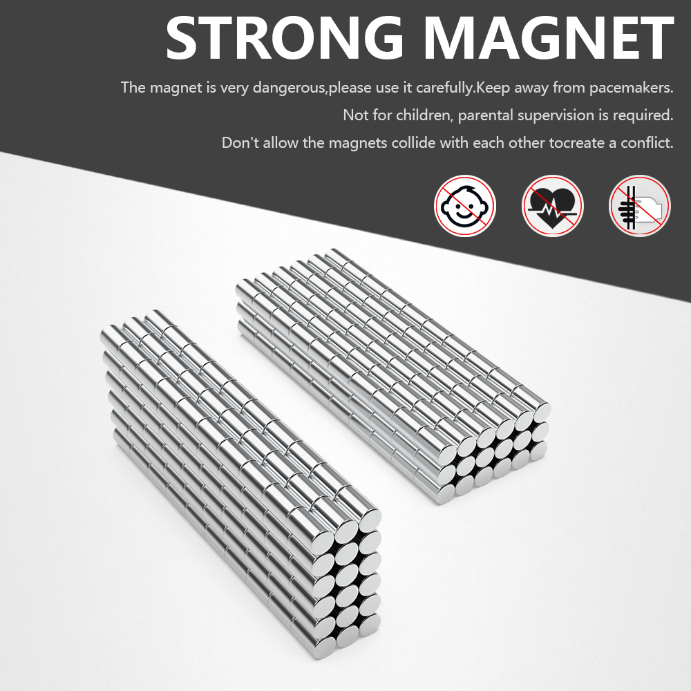 6x10mm Super Strong Round Magnet Powerful Refrigerator Magnets for Fridge, DIY, Building, Scientific, Craft, and Office Magnets