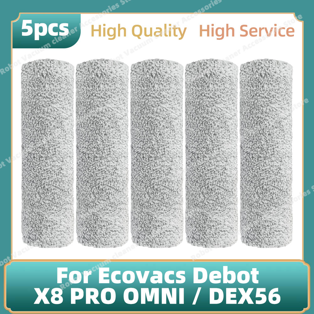 Compatibel Voor Ecovacs Deebot X8 PRO OMNI/DEX56 Accessoires Belangrijkste Zijborstel Mop Doek Stofzak Vervangende Onderdelen: Donker Kaki