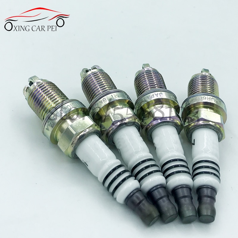 4pcs 101000033AA BKUR6ET-10 Spark Plug For A4 A6 Benz C230 Beetle Golf Jetta 101000033AA BKU6ET-10