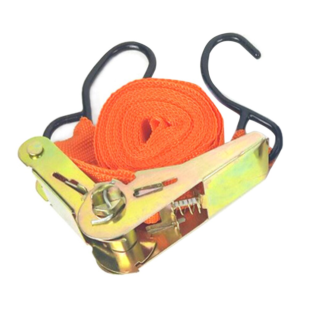 2pcs Strong Lashing Motorcycle Transport Luggage Tow Equipment Ratchet Strap Bag Truck Tie Down Belt Car Cargo Tension Rope Bike