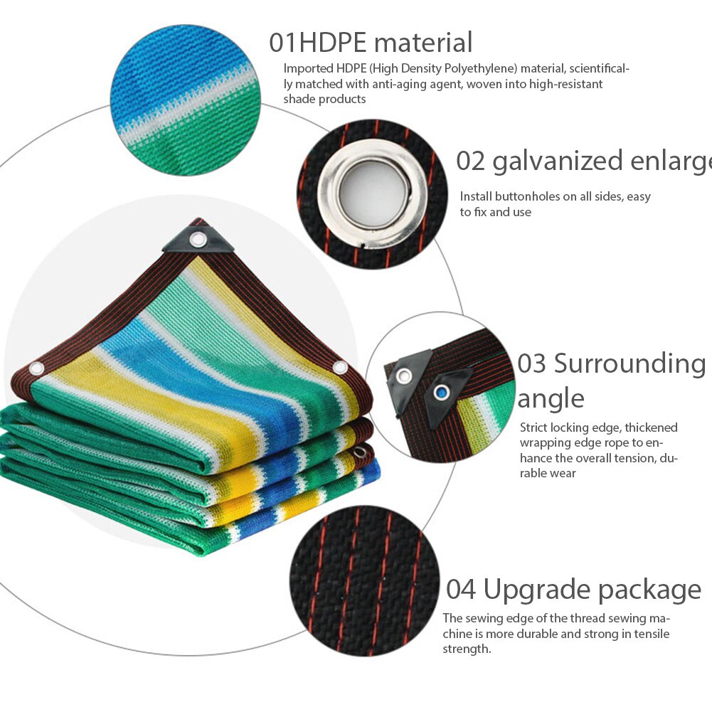 Altan privatliv udendørs solafskærmning planteafdækning fortykket hdpe terrasse haveskærm uv blok ly gård vindbeskyttelse hegn