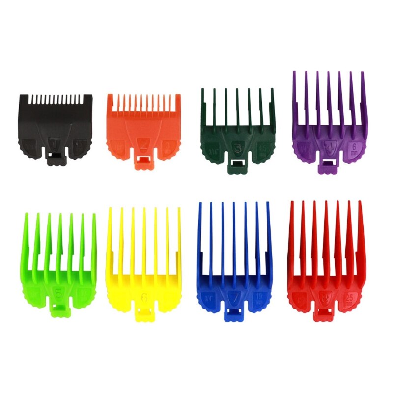 Hair Clipper Guide Combs Set,Wide Range from 1/16" to 1" Universal for Wahl Trimmers Clippers: Multicolor