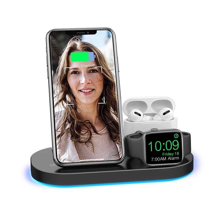 Timess arrivals draadloze oplader voor mobiele telefoon 15w snelle draadloze oplaadstations voor oordopjes