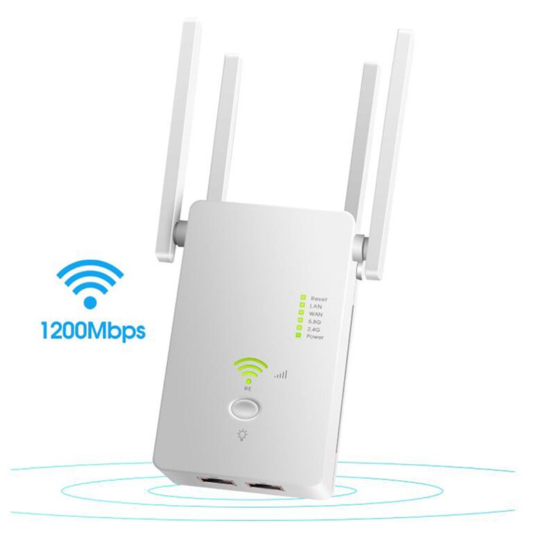 5Ghz WiFi Repeater Dual Band 4G& 5G Wireless Wifi Extender 1200Mbps Wi-Fi Amplifier wireless Access Point Signal Booster