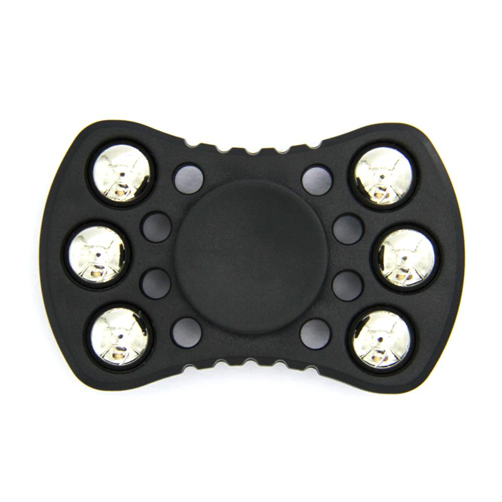 Fidget Spinner EDC Spinner de mano con seis cuentas de Metal estrés ansiedad reductor juguete de enfoque para niños adultos
