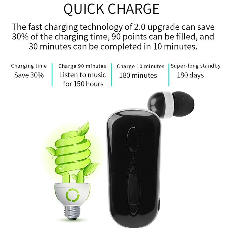 Mini-bluetooth-headset, tragbar, anruferinnerung durch vibration, trageclip, kopfhörer für smartphones,  f910 f920er- pack