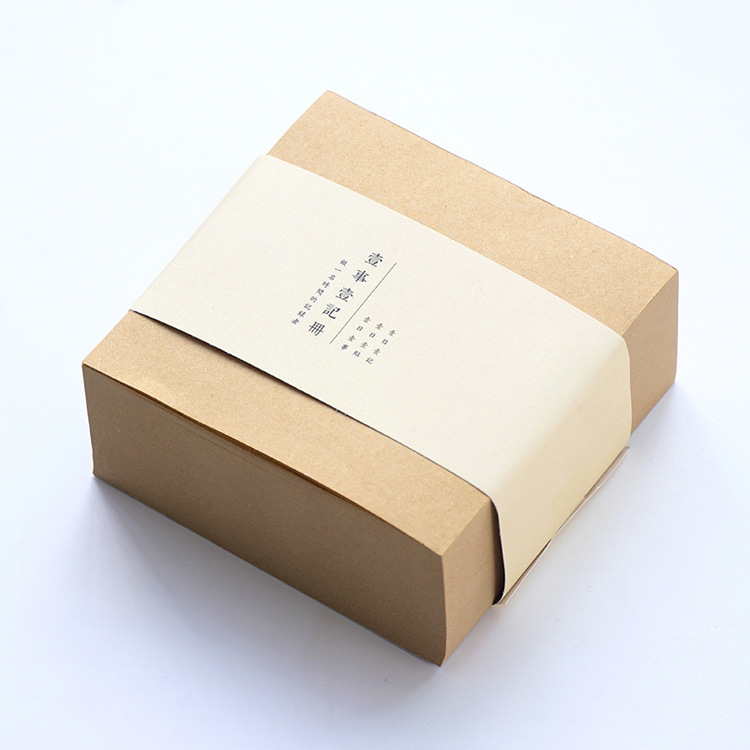 (400 sheets/pack) Kraft Paper Memo Pad Journal Stickers: Kraft