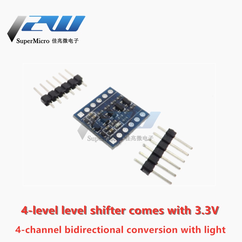 4-level level conversion module 3.3V to 5V 5V to 3.3V comes with 3.3VLDO working indicator