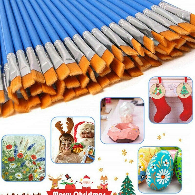 32Pcs Artist Paint Brushes Set Acrylic Oil Watercolour Painting Craft Art Kit