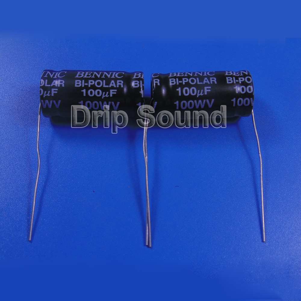 2 stuks 12uf-100uf 100v luidspreker frequentiedeler versterker crossover luidsprekers filter circuit bipolaire niet-polariteit condensator