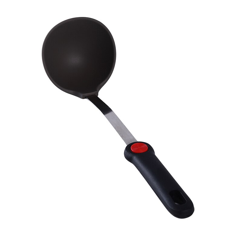 Espátula de silicona antiadherente con mango de acero inoxidable, pala de Wok, tortita de silicona, cuchara para cocina, utensilios