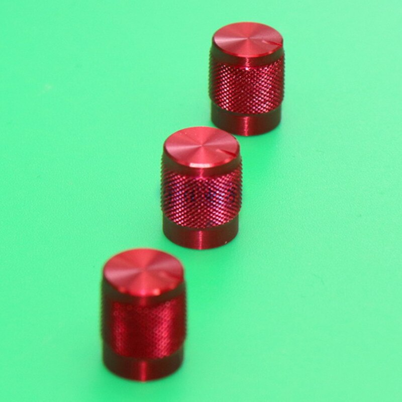 Perilla pequeña de aleación de aluminio rojo, potenciómetro codificador, tapón de ajuste, cubierta de perilla, tapa, eje de flores, 6mm, 10x12mm, 5 uds.
