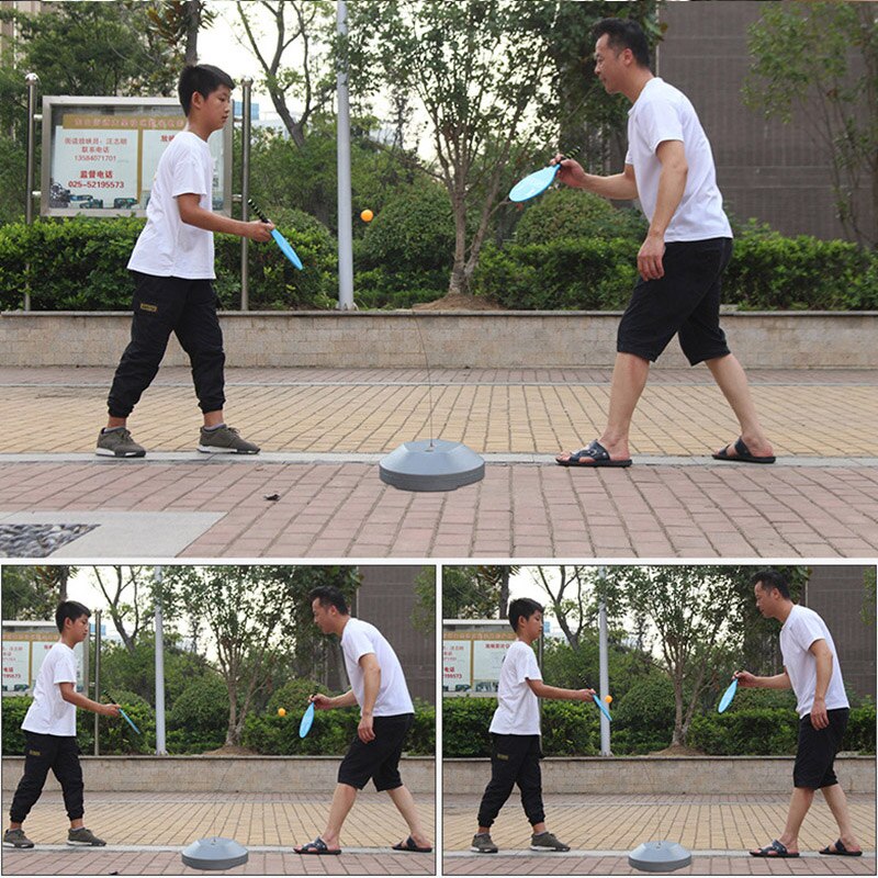 Bordtennis rebound træner padle pingpong træningsudstyr rebound skaft tilbagevendende maskine  b99