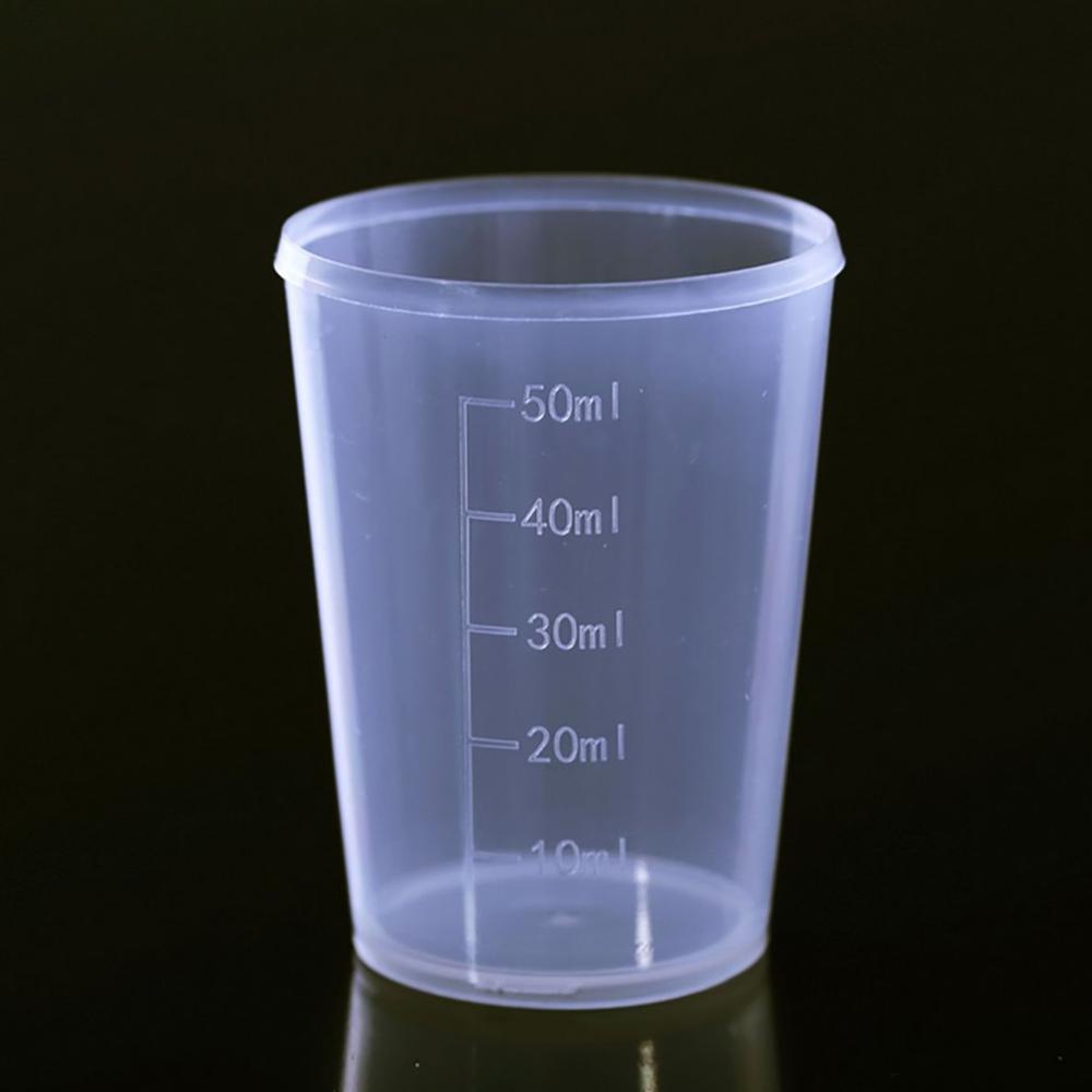 Reusable Portable Size Measuring Cup Jug Graduated Surface Container Kitchen Tool Measuring Jugs Tools: 50ml