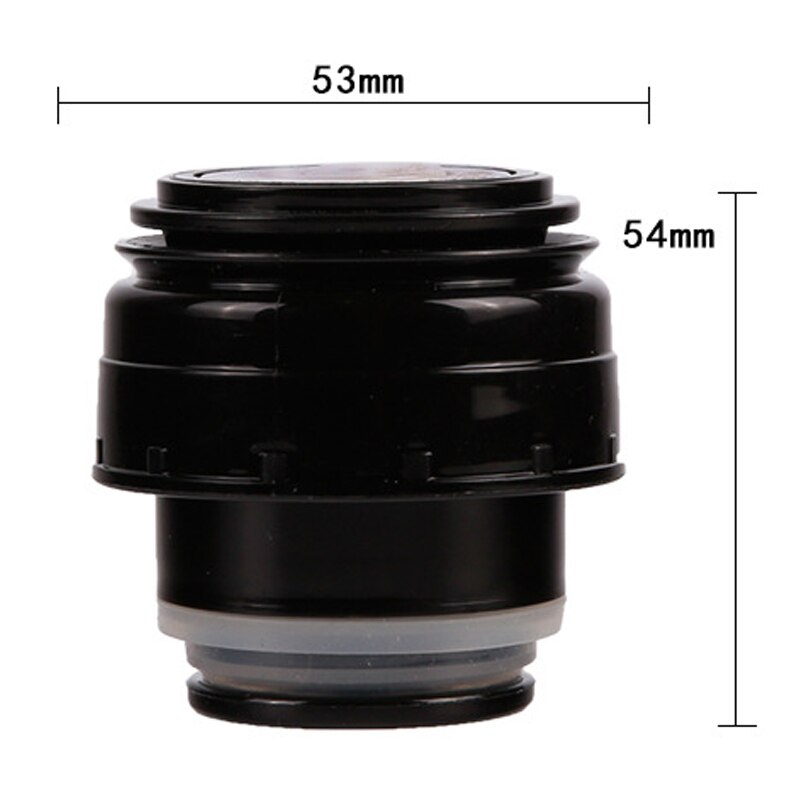 4.5/5.2cm plast termokande låg vakuum flsak låg termokop udendørs rejse kop kolbe låg termokande tilbehør: 5.2cm hvid-sort