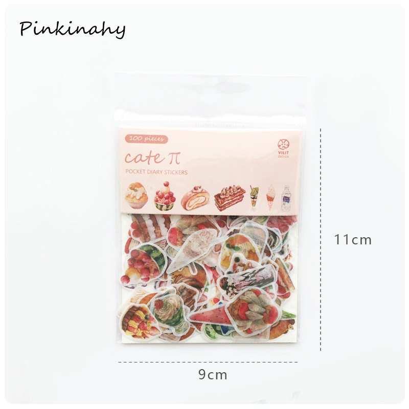 100 X Kawaii Girls Decorative Stickers Cartoon Animal Scrapbooking Stickers For Journal Planner Diy Crafts Scrapbooking Diary