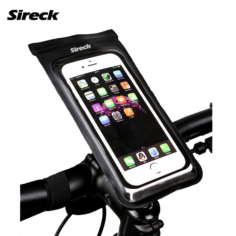 Sireck Universele Road Mountainbike Telefoon Houder PVC Waterdicht Cycle Fietsstuur Mobiele Smart Phone Holder GPS Stand