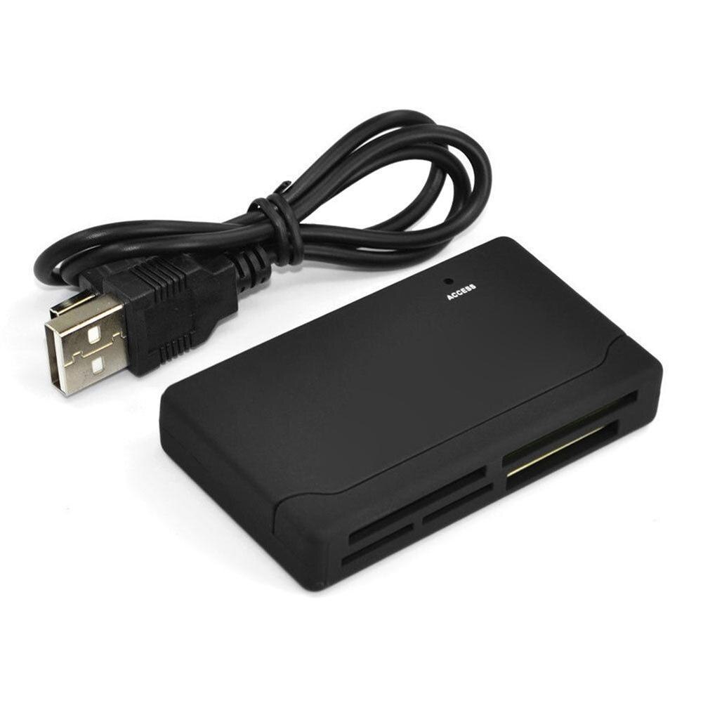 Black All in One Memory Card Reader USB External Card reader SD SDHC Mini Micro M2 MMC XD CF Adapter