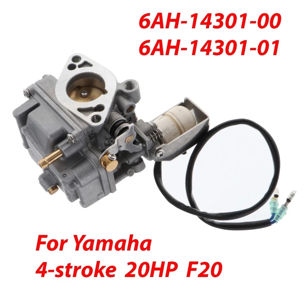 6AH-14301-00 Boat Outboard Carburetor For Yamaha 4-Stroke 15HP 20HP F15 F20 Outboard Engine Motor 6AH-14301-01