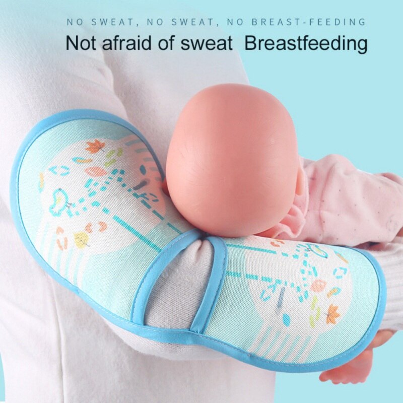 Summer Baby Boys Girls Feeding Arm Mats Hold Kids Artifact Arm Pads Ice Silk Breathable Infant Nursing Pillows