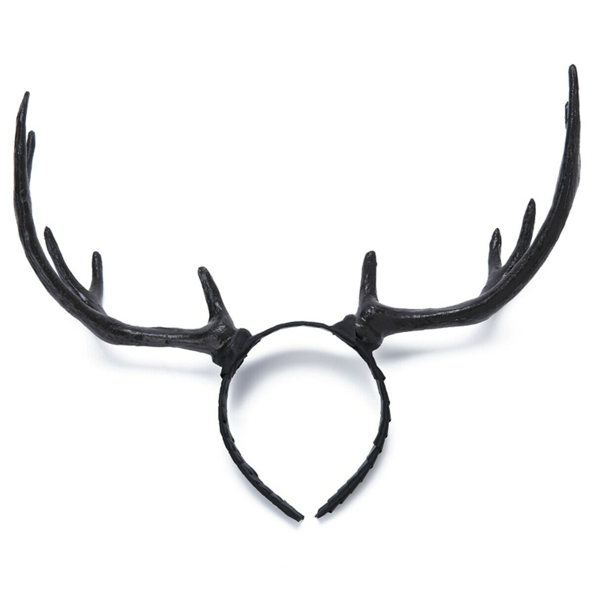 Diadema de Navidad gótico Halloween ciervo cuerno de Navidad disfraz cuernos diadema accesorios: Negro