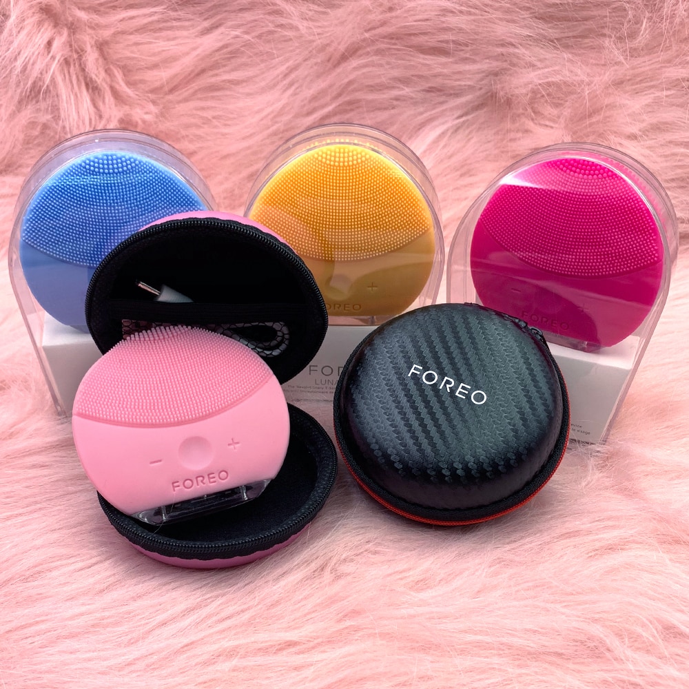 Foreo Mini 2 Limpieza Gesichts FOREO Elektrische Gesicht Reinigung Pinsel Mit Tragbaren Kasten,USB-Ladung, ccept