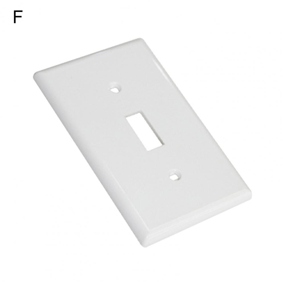 Socket Plate Hard Heat Resistant US Standard Wall Switch Receptacle Outlet Cover for Home: F