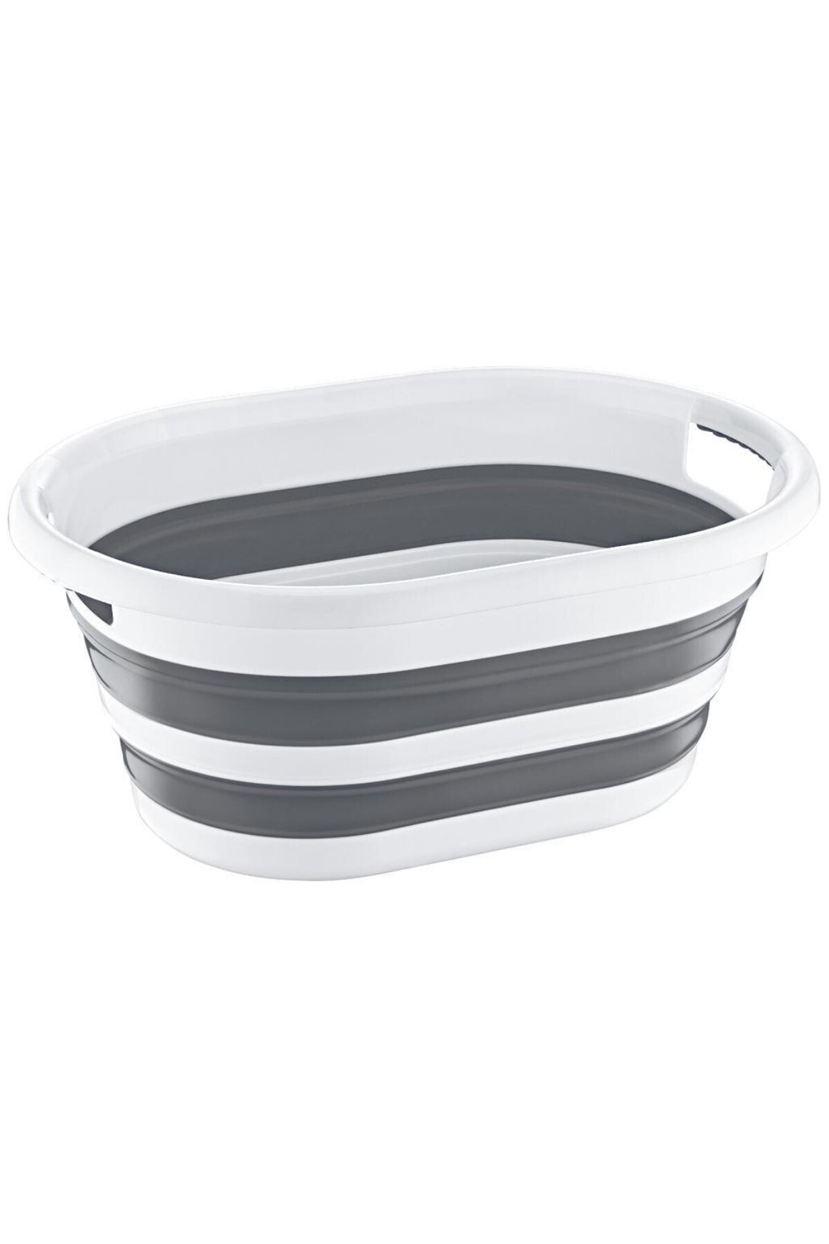 Foldable Laundry Basket Silicone Accordion Bucket 2 Set