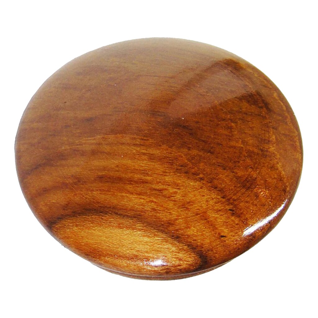 Boat Steering Wheel Center Cap &amp; Teak Wood Face diameter: 2-1/2'