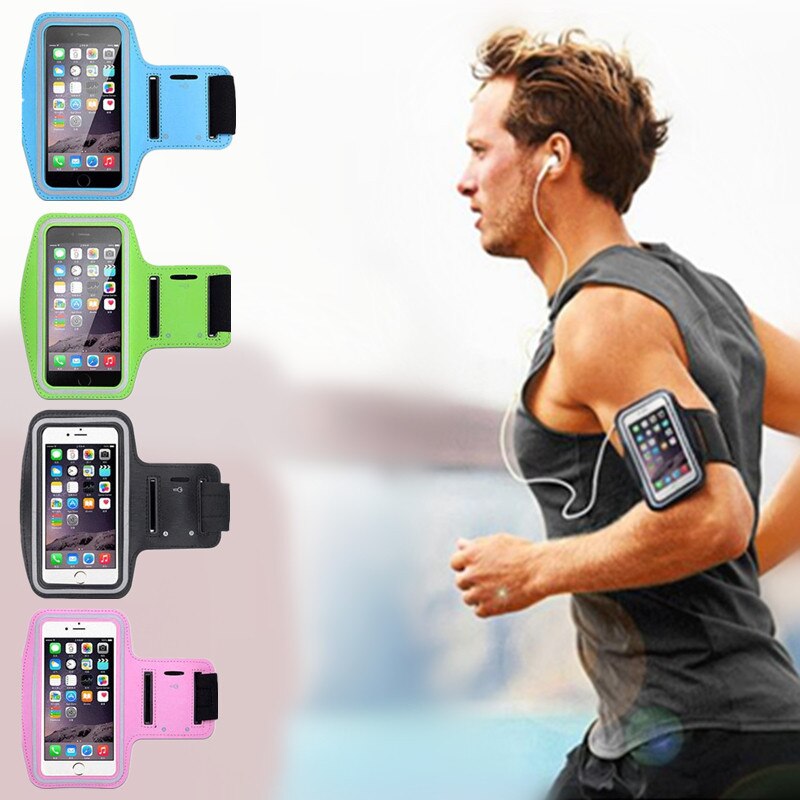 Mannen Vrouwen Sport Armband Case 5.5 Inch Telefoon Houder Verstelbare Gym Running Arm Band Waterdichte Case Touch Screen Telefoon Armband