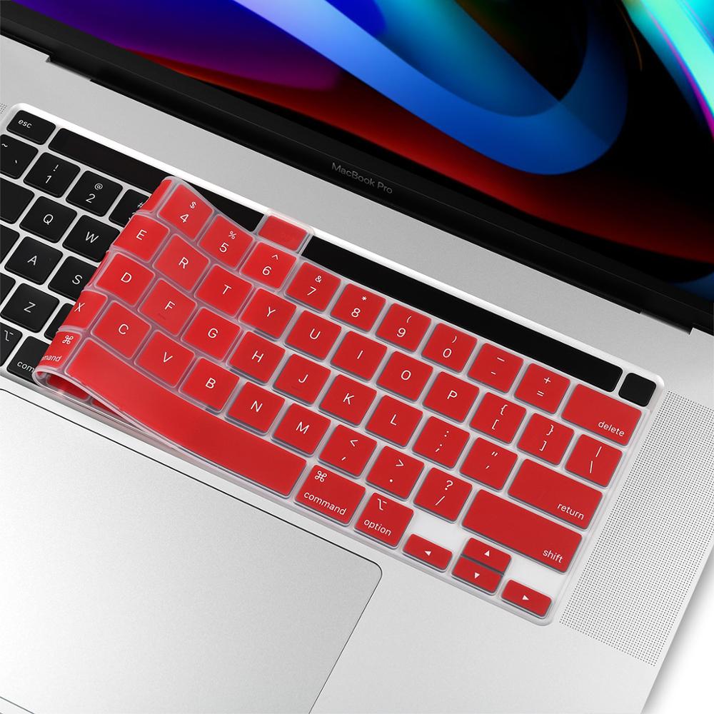 Keyboard Cover for Macbook Pro 16 Model A2141 US Enter English Alphabet Silicone Keyboard Protector Skin