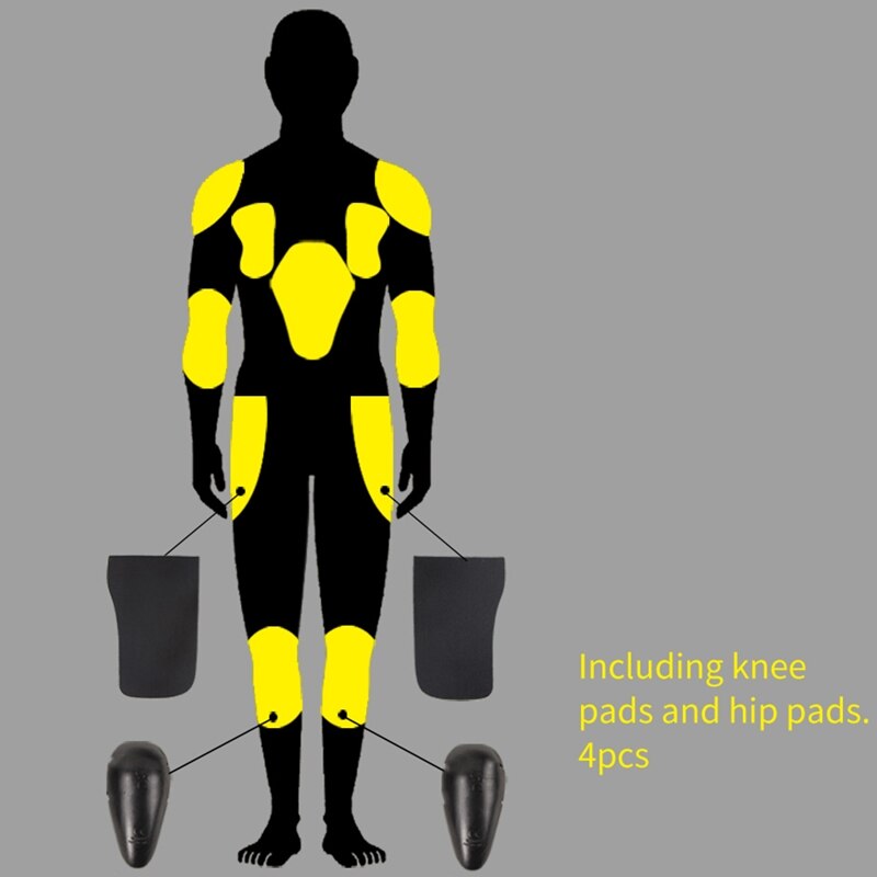 Men Motorcycle Pants Motorbike Elasticity Comfortable Riding Protective Jeans Trousers With Removable Hip Knee Protector HP-11