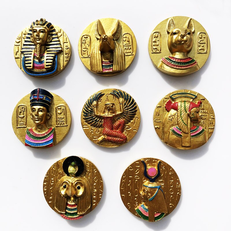 Egyptische Mythen En Legenden Anubis Koelkast Magneten Toeristische Souvenirs Egypte Decoratieve Koelkast Stickers 3d Hars Ambachten