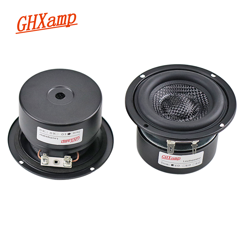 Fiberglass Braided 3 Inch Woofer Subwoofer Hifi Speaker Unit Powerful Low Frequency 4OHM 25W 2PCS