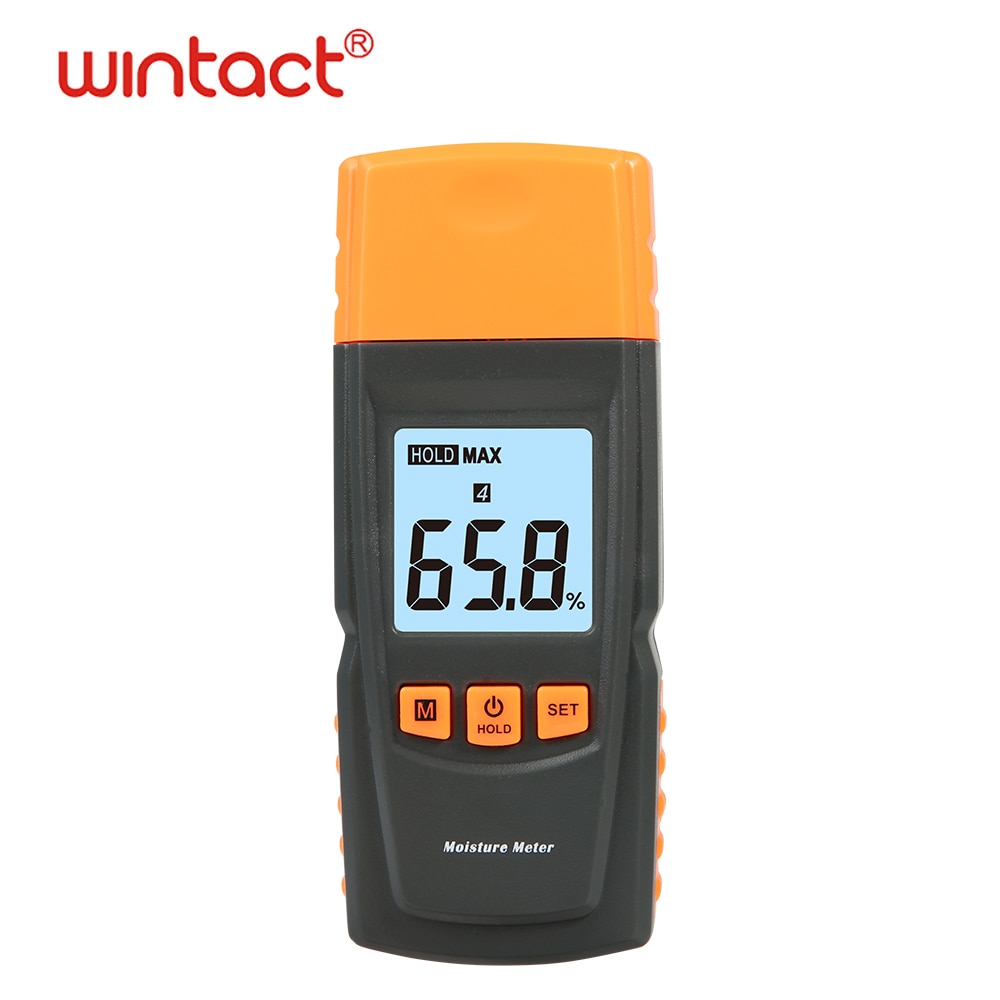 Cyfrowy wilgoci detektora miernik wilgotności, typu Szpilka wykrywacz nieszczelności czujnik wilgotności wilgoci miernik dla drewniane, robić budynku materiał