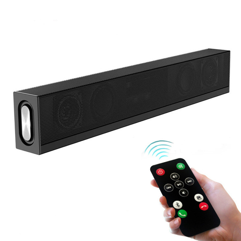 Bluetooth Speaker Wireless HiFi Sound Bulletin Desktop Bluetooth Stereo Speaker Wireless Soundbar Dual Speaker Support TF Card
