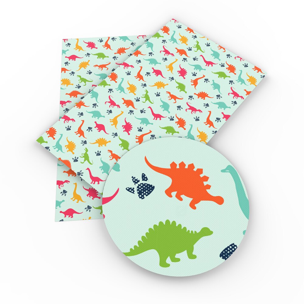 Animal Dog Foot Print Faux Synthetic Leather Fabric For Bow-knot Bags Wallet Earring Phone Case Scrapbook DIY,1Yc17641: 1062795001